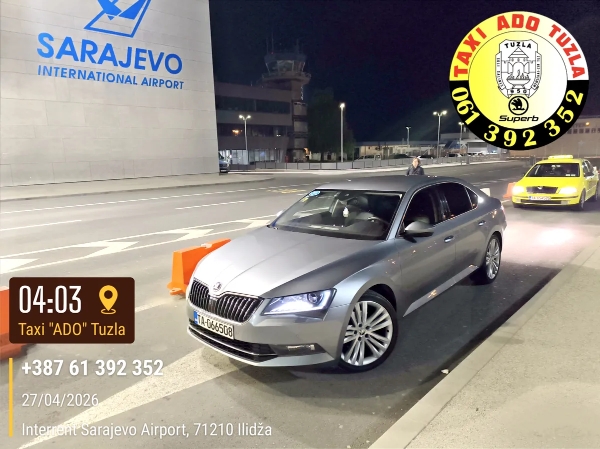 Taxi Tuzla Split - međunarodni prevoz